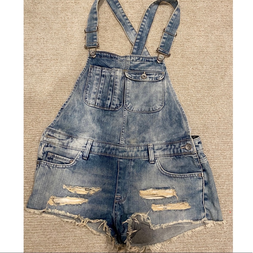 Zara distressed overall